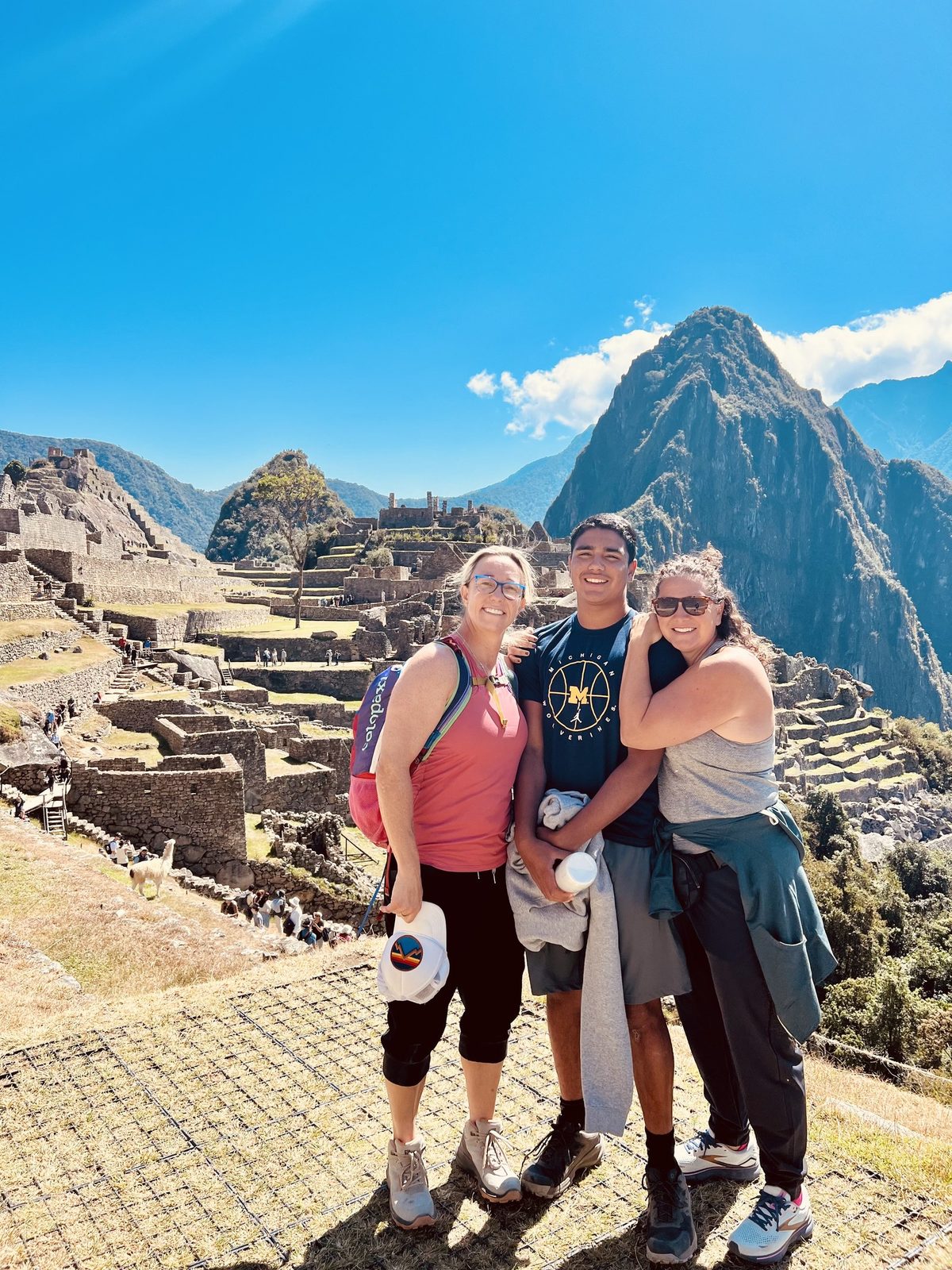 Tracy Call with family at Machu Picchu