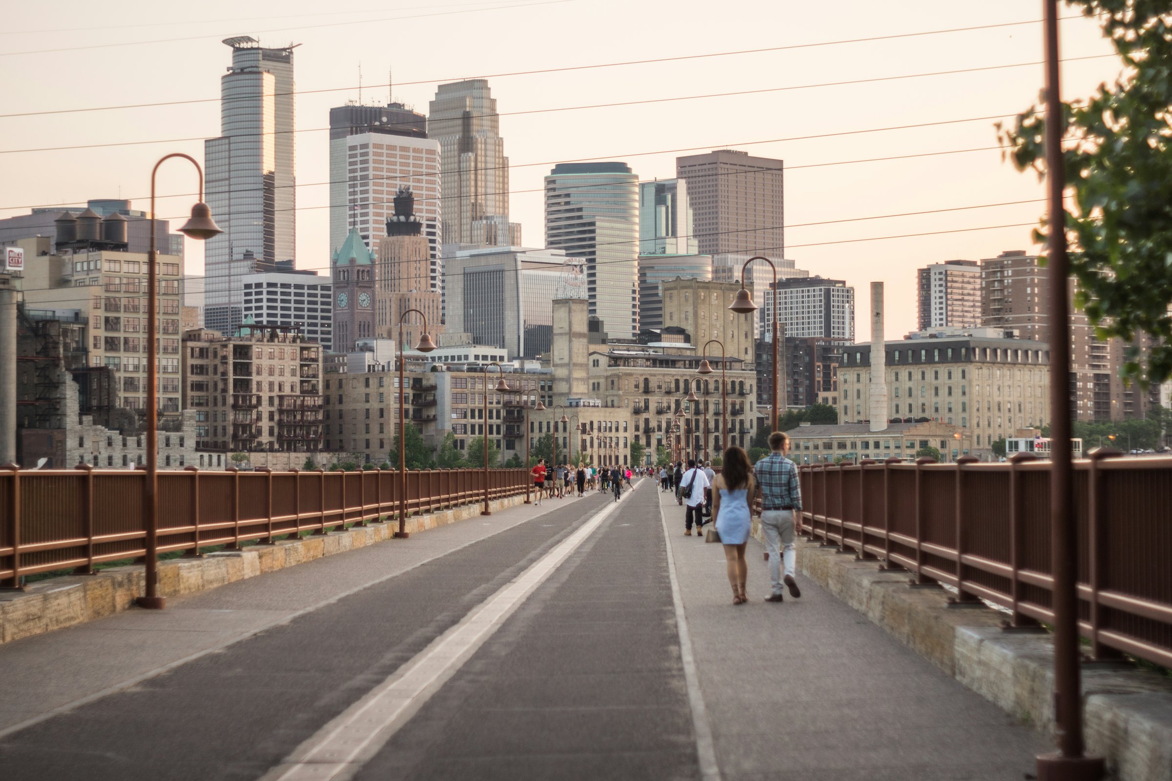 The Stone Arch Bridge in Minneapolis