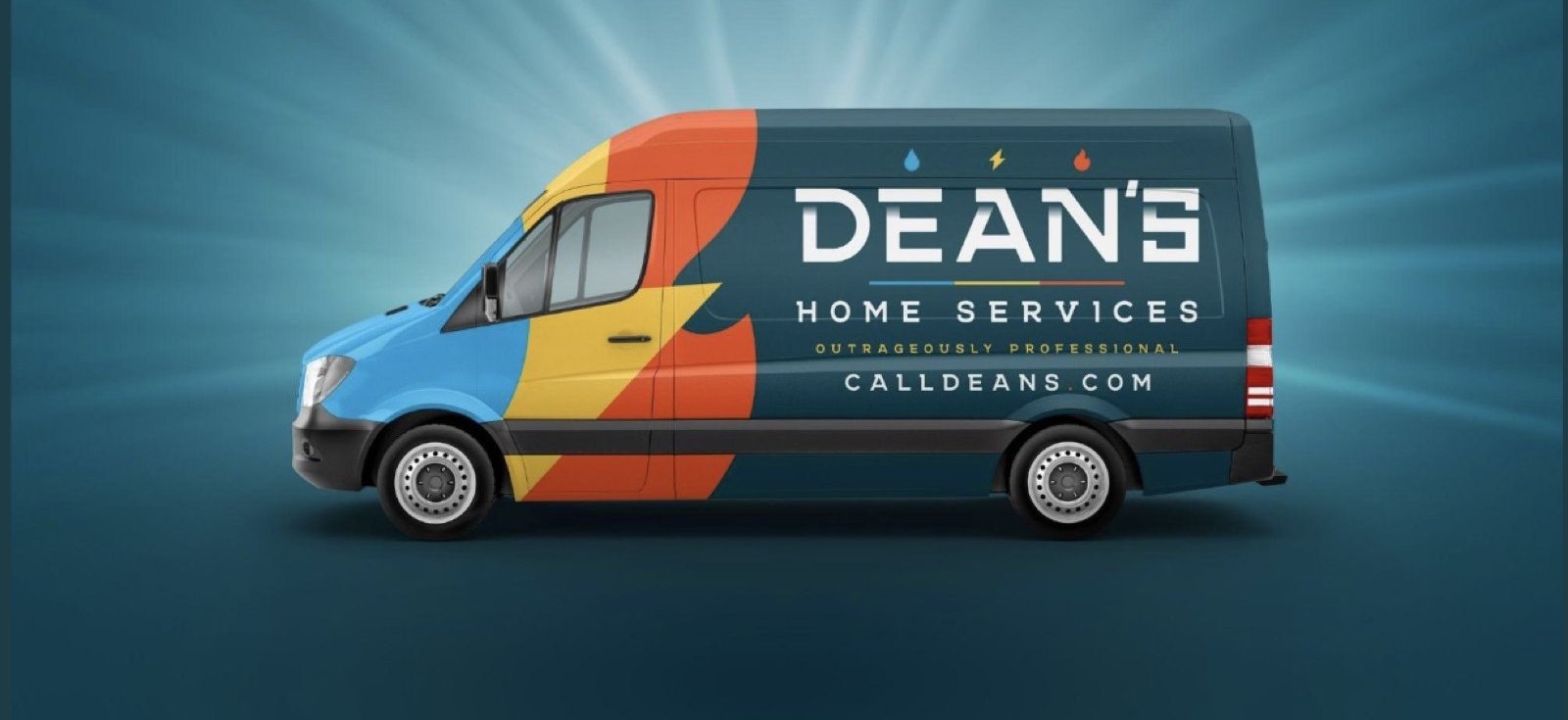 The Dean's Home Services fleet wrap