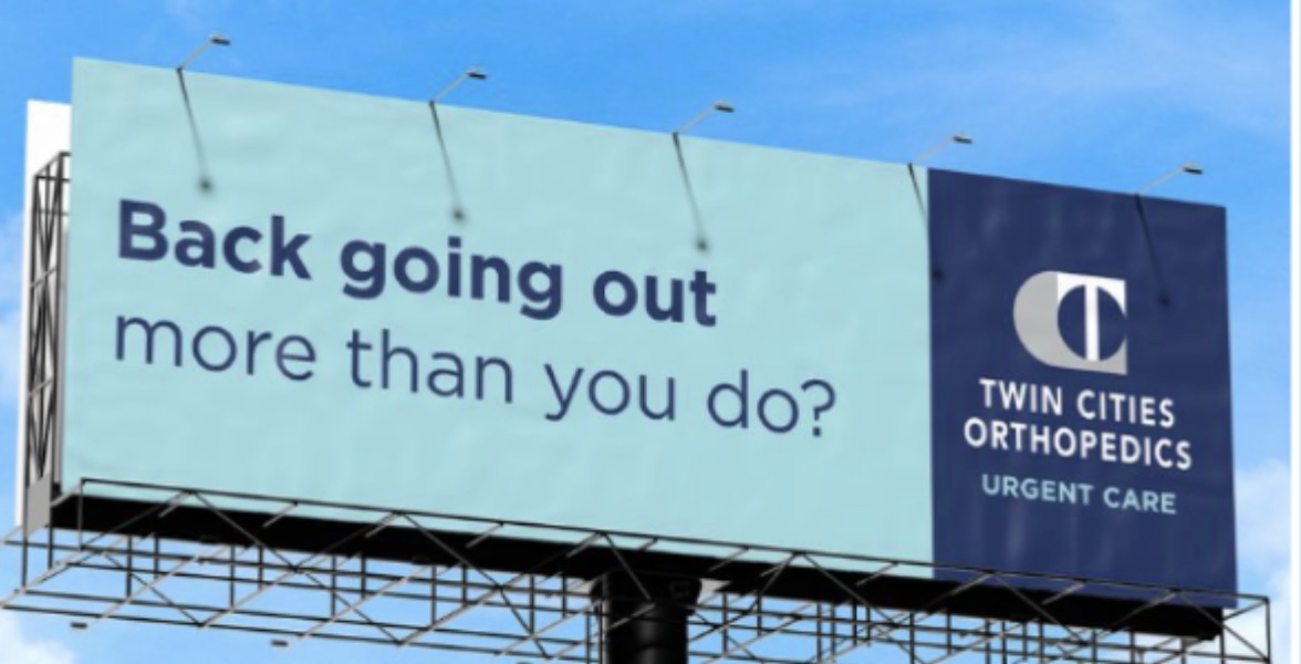 Twin Cities Orthopedics Urgent Care billboard