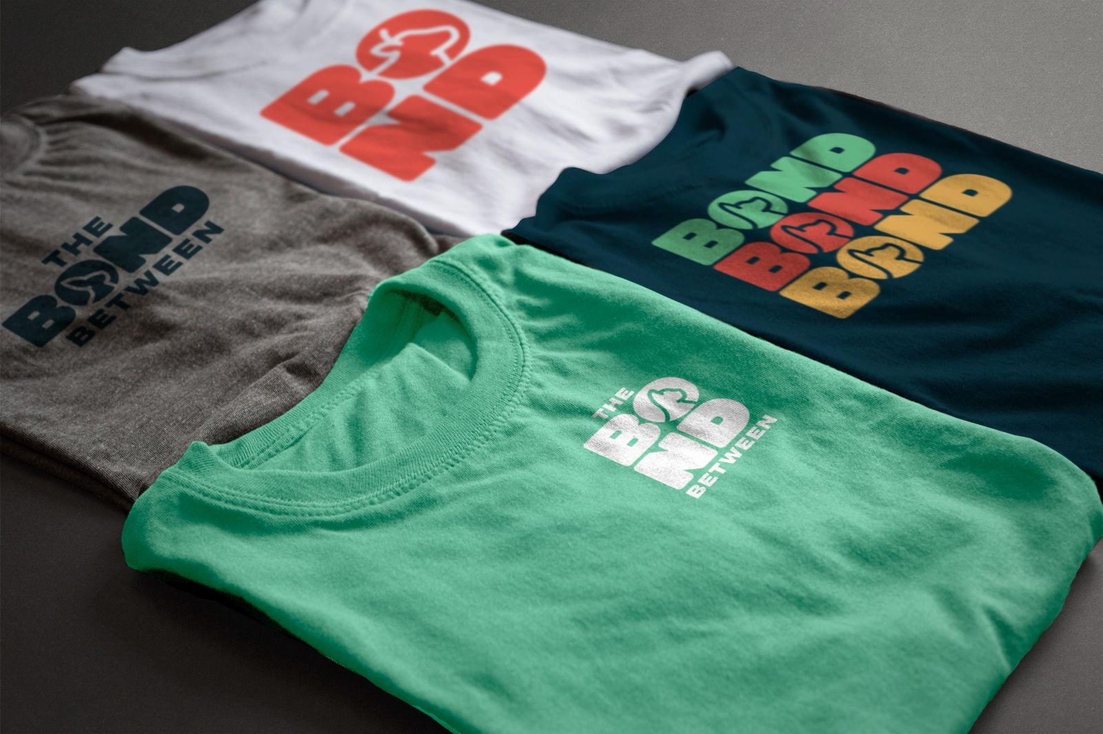 The Bond Between brand identity applied to apparel