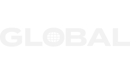 Icon GLOBAL with a globe-shape replacing the inside of the letter O.