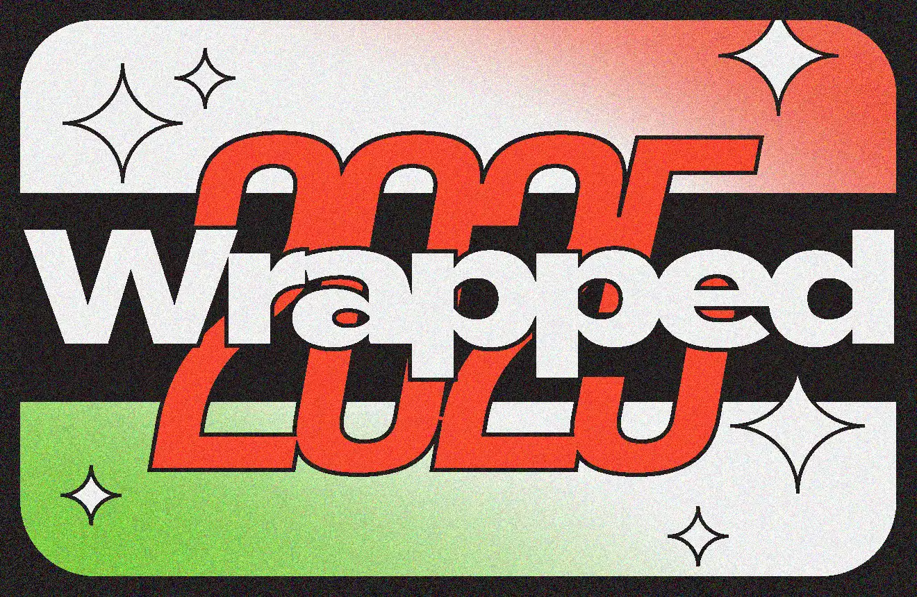 mb-blog-mb-wrapped-2025-1x MB Wrapped 2025 - stylized bold type on an orange and green background